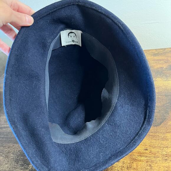 Eugenia Kim Wool Bucket Hat Felt OS Blue Zebra Tiger Stripe Womens Designer USA main image 4